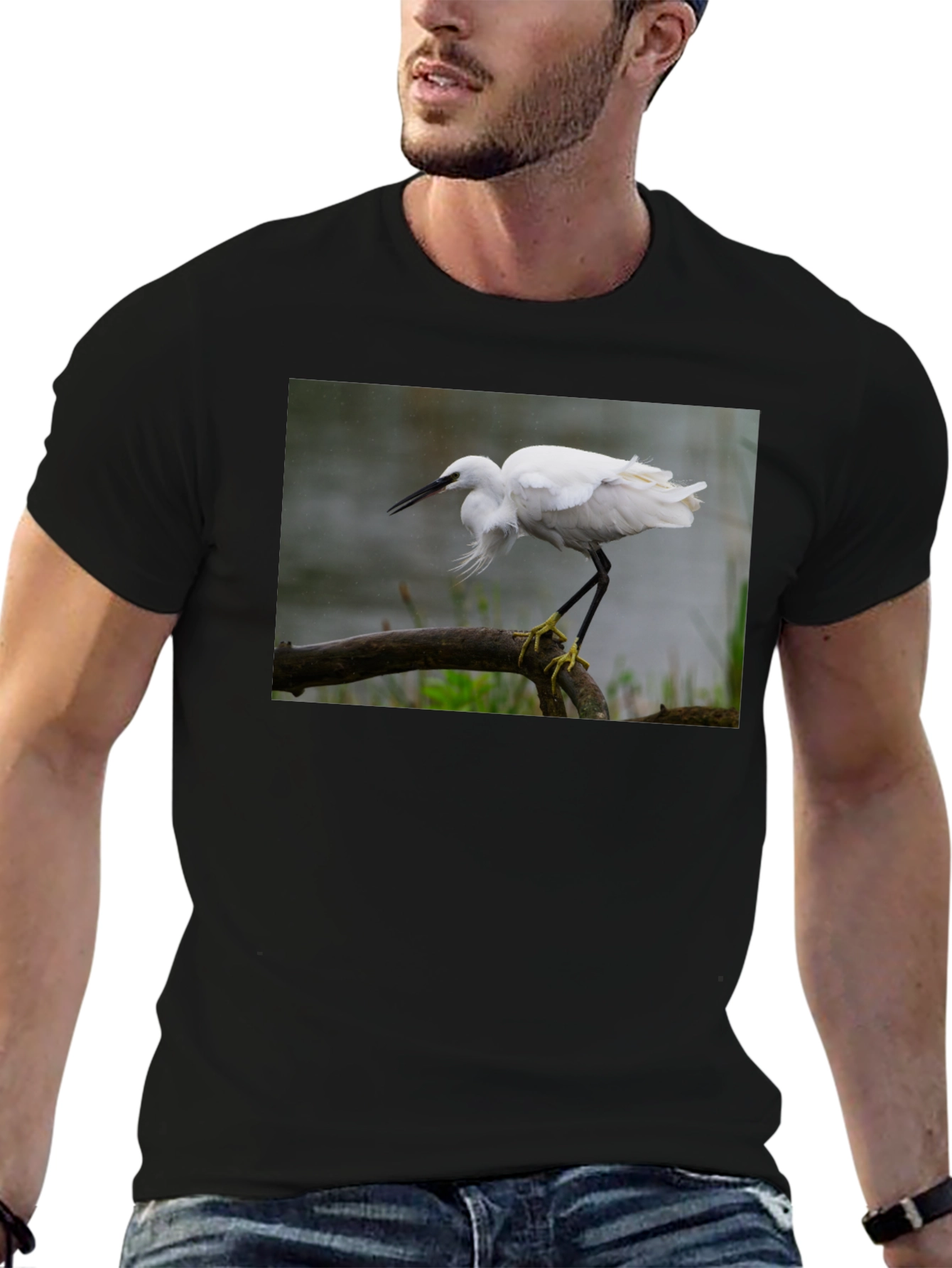 Egret T-Shirt - Nature Bird Tee