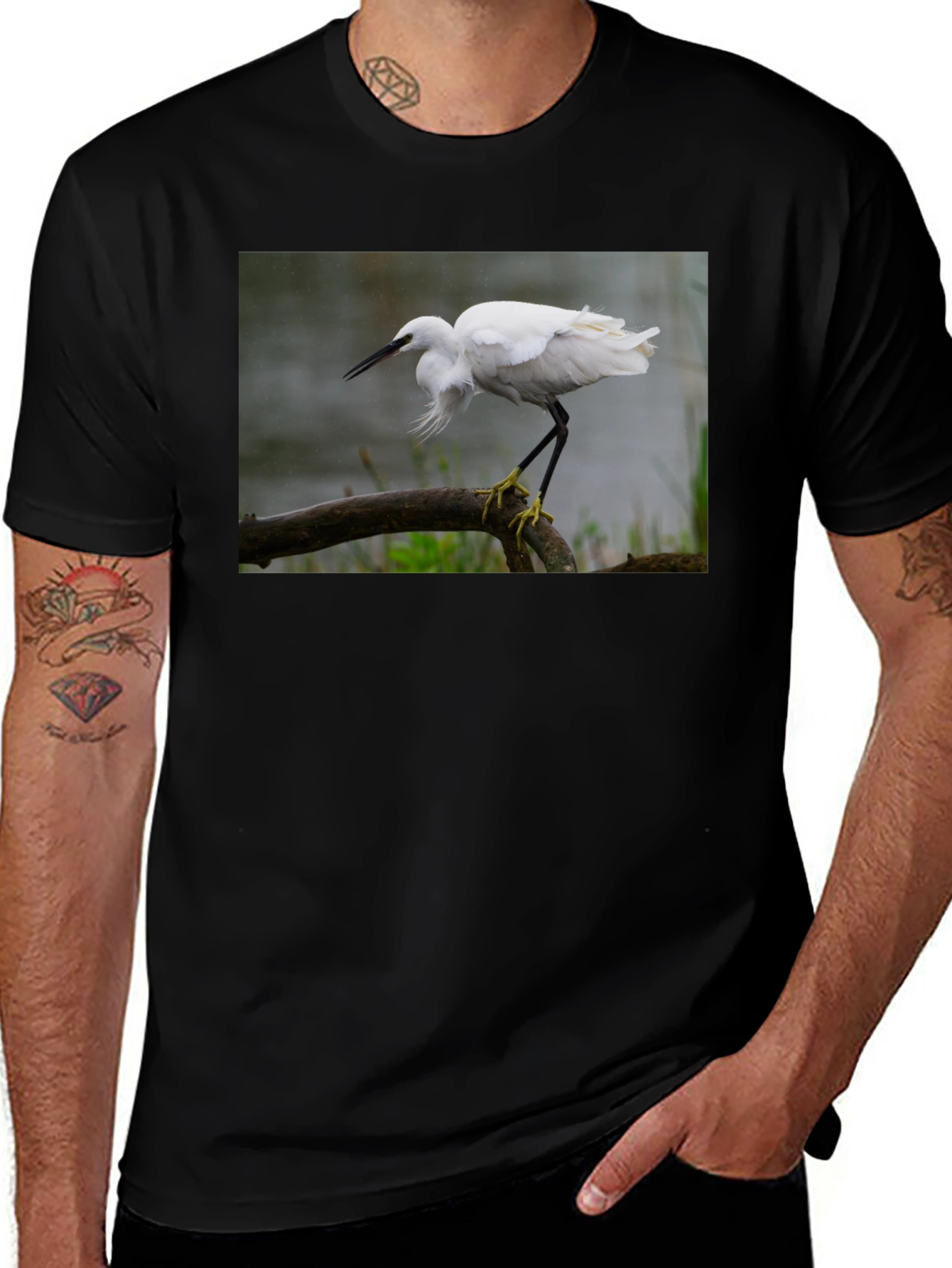 Egret T-Shirt - Nature Bird Tee