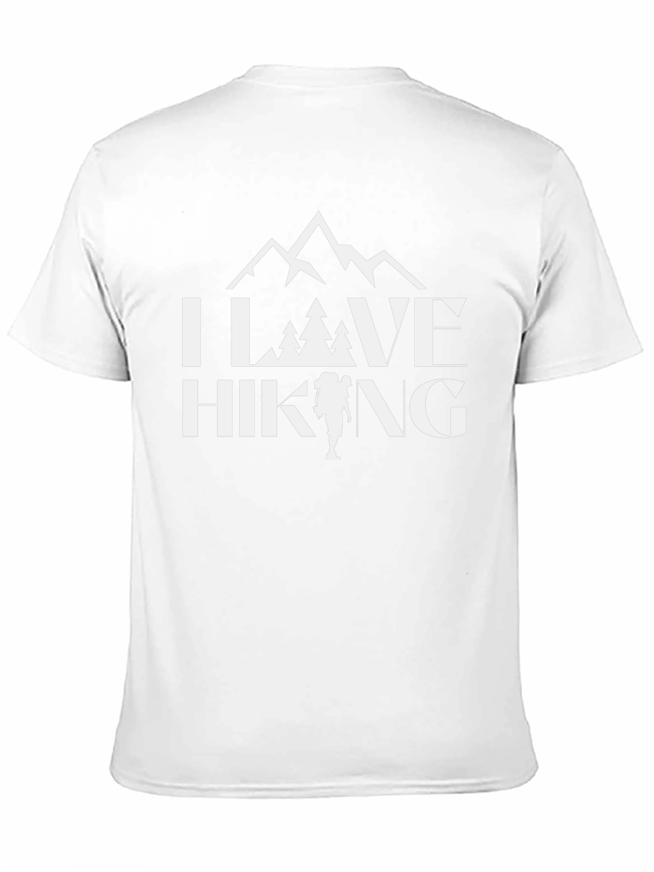 I Love Hiking Black Graphic Tee