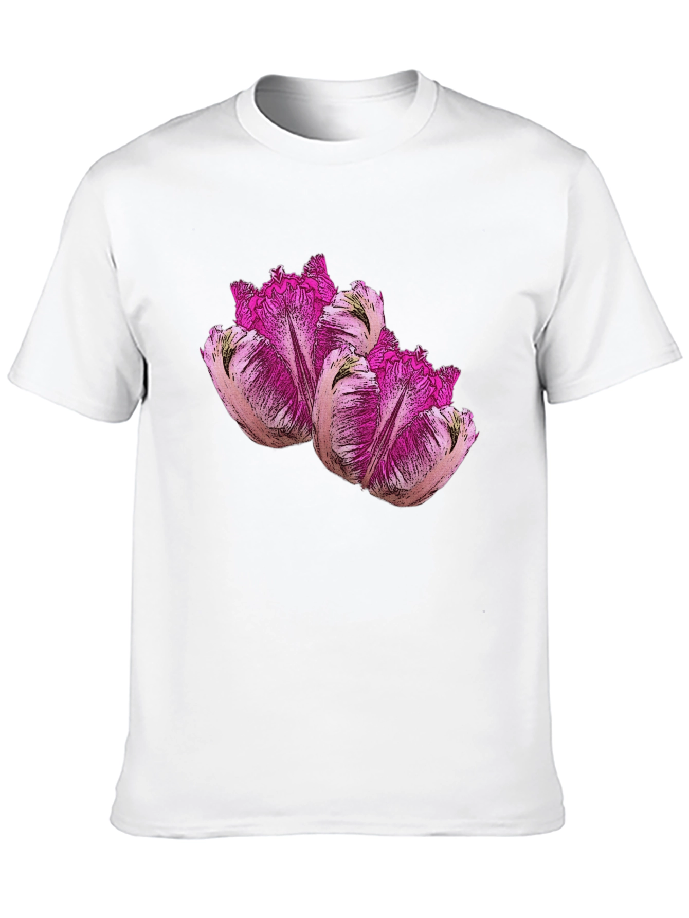 Floral Print Black T-Shirt