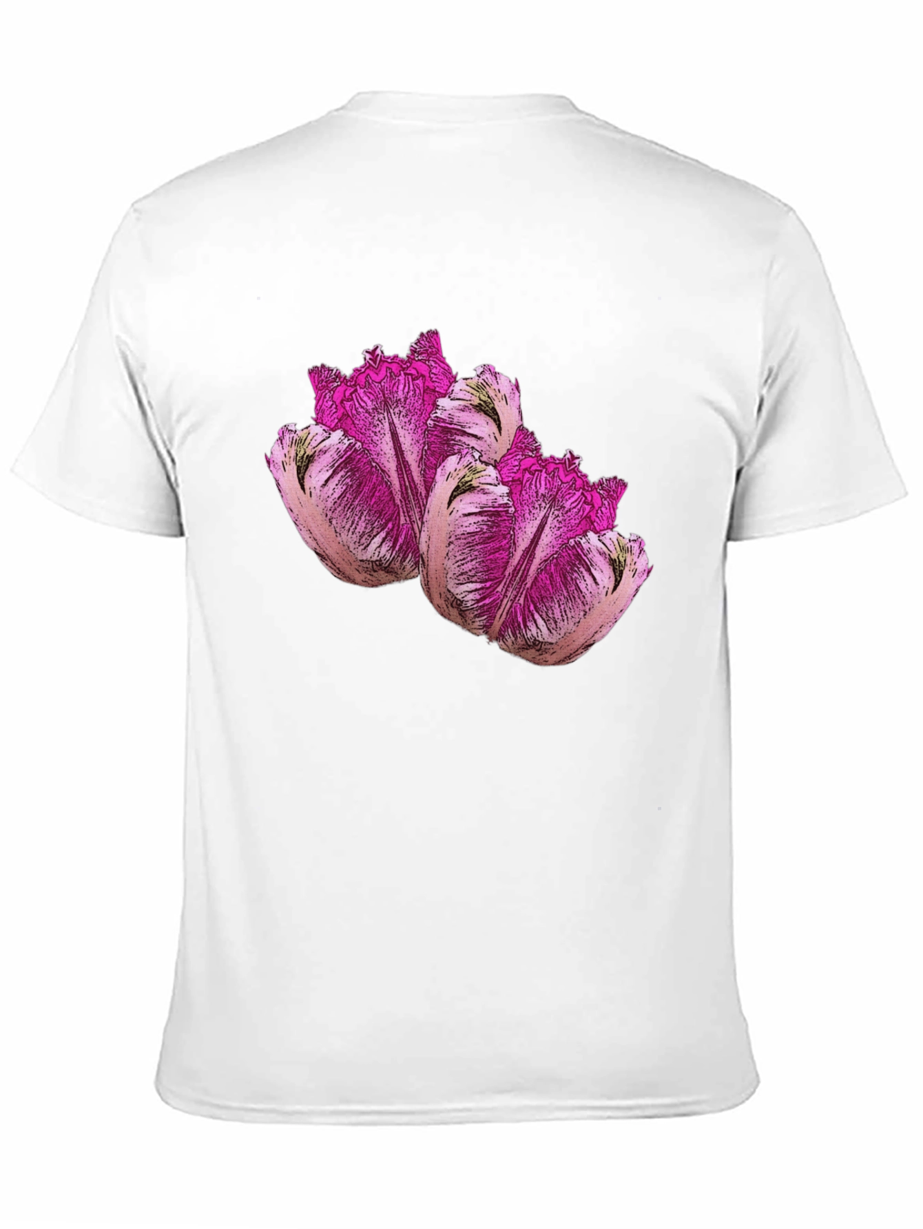 Floral Print Black T-Shirt