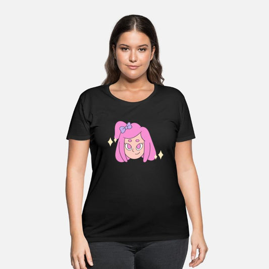 A girl with magical pink hair