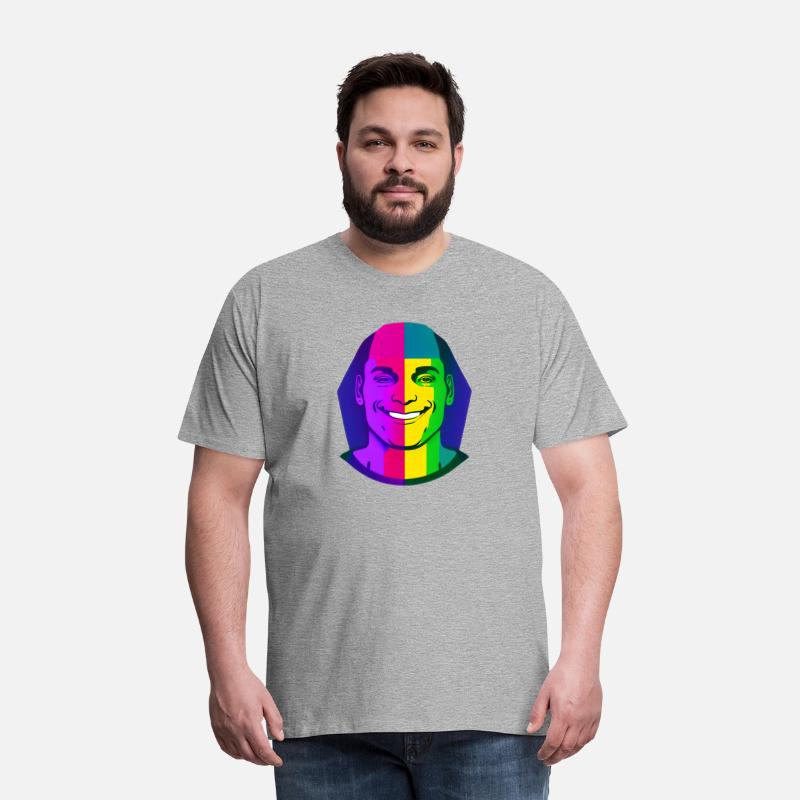 A person wearing a pride flag.