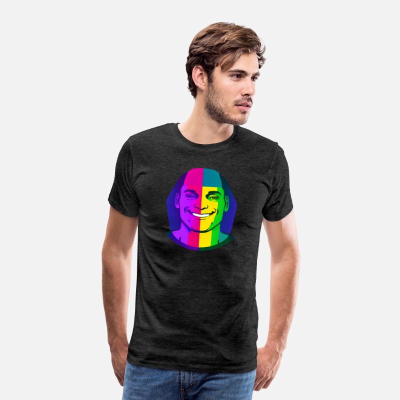 A person wearing a pride flag.