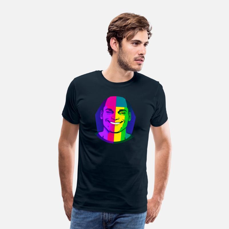 A person wearing a pride flag.