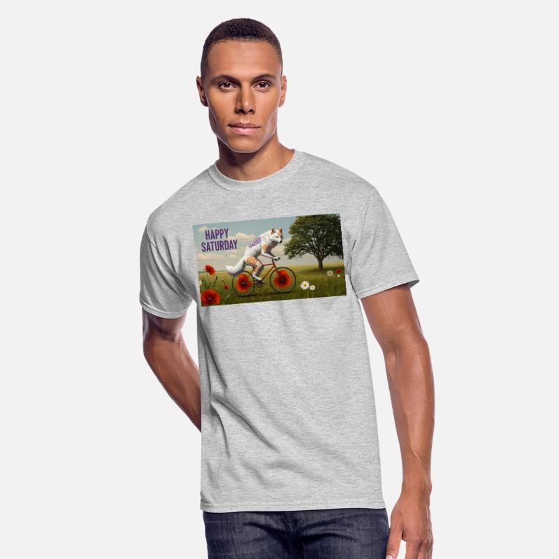 A striking anthropomorphic white wolf