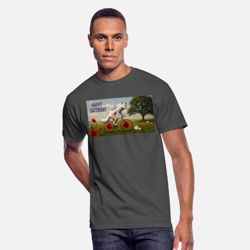 A striking anthropomorphic white wolf