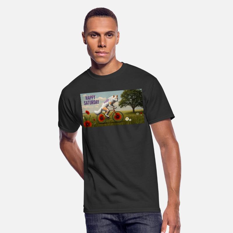 A striking anthropomorphic white wolf