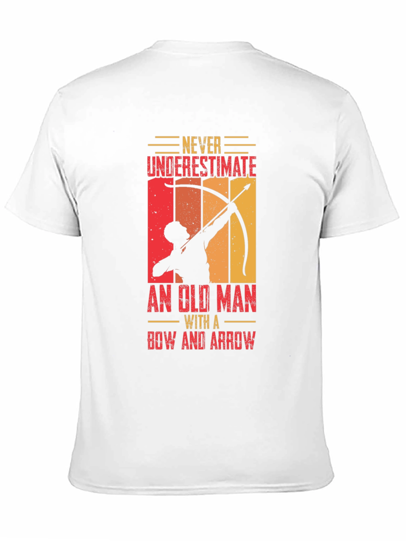 Archery Old Man Graphic T-Shirt