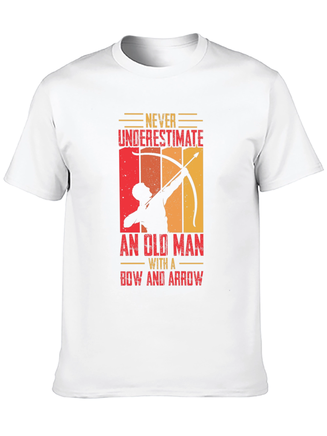 Archery Old Man Graphic T-Shirt