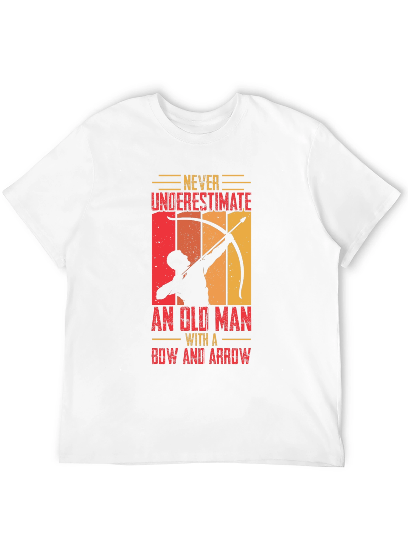 Archery Old Man Graphic T-Shirt