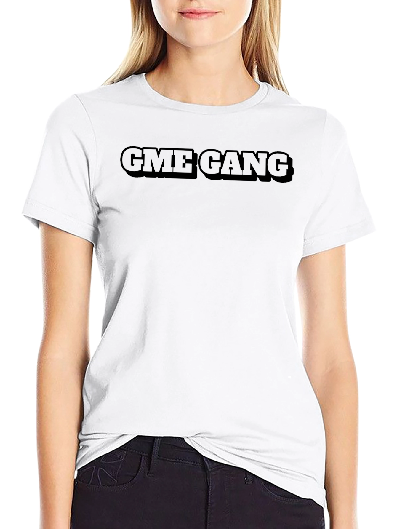 GME Gang Graphic Tee - Black Cotton T-Shirt