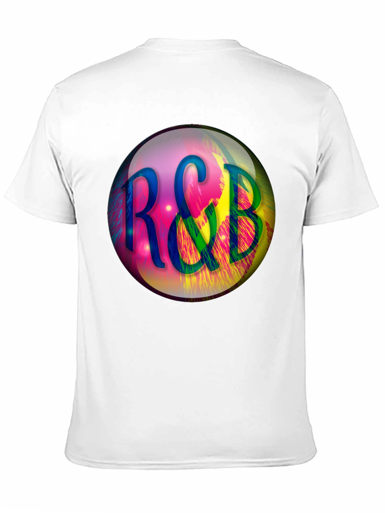 R&B Graphic Print Black T-Shirt