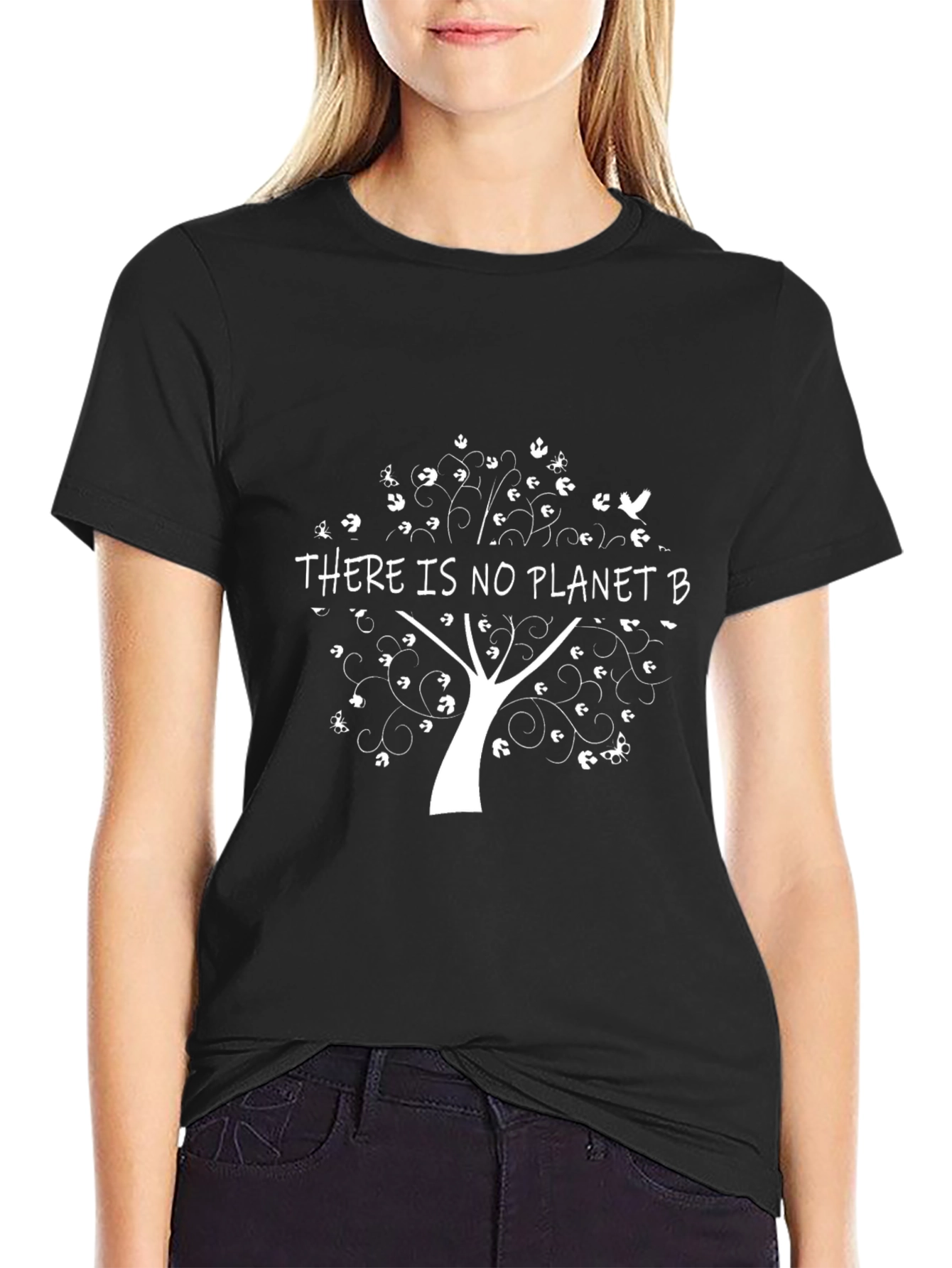 Eco-Conscious No Planet B Black T-Shirt