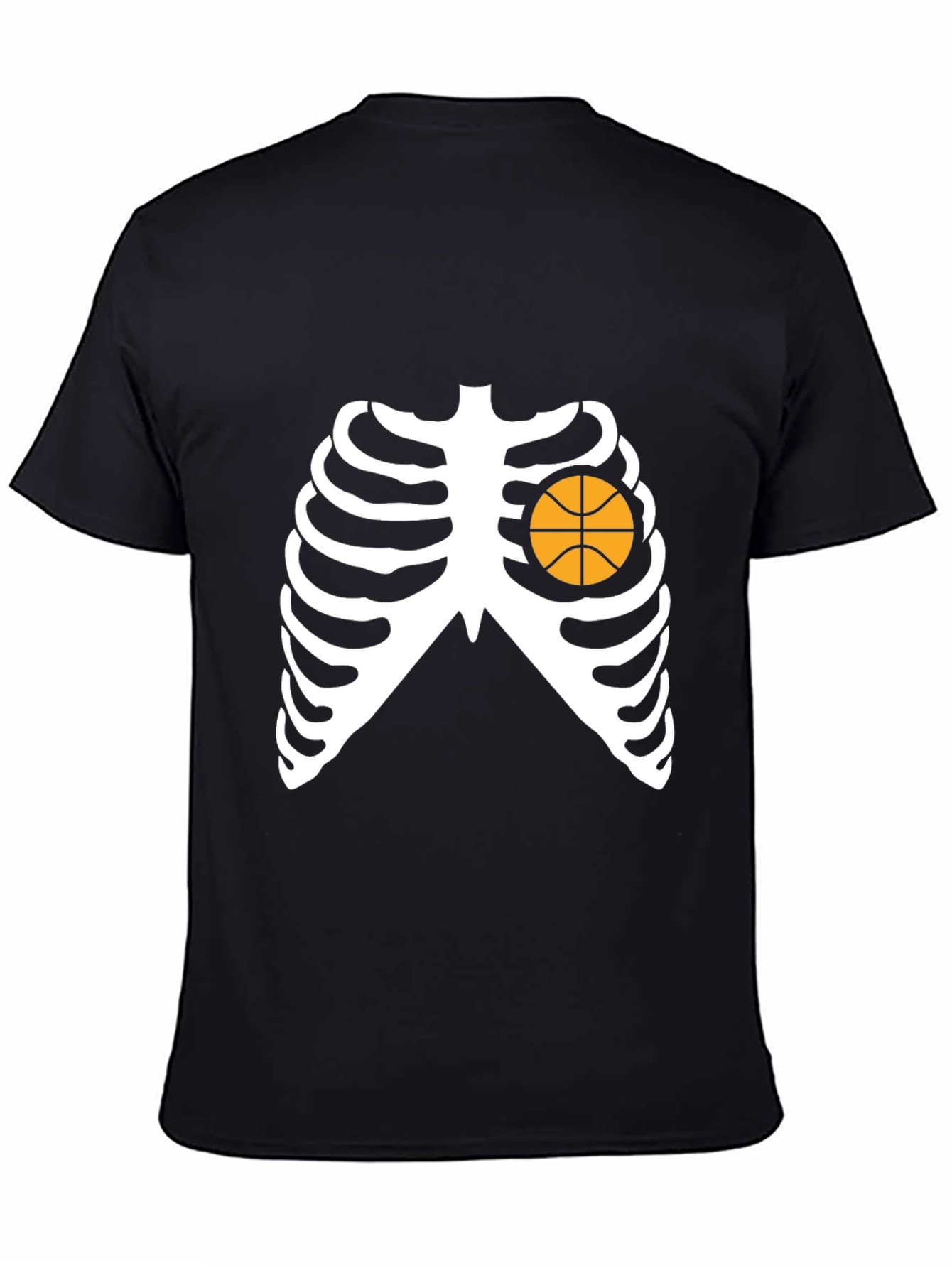 Basketball Heart Skeleton T-Shirt