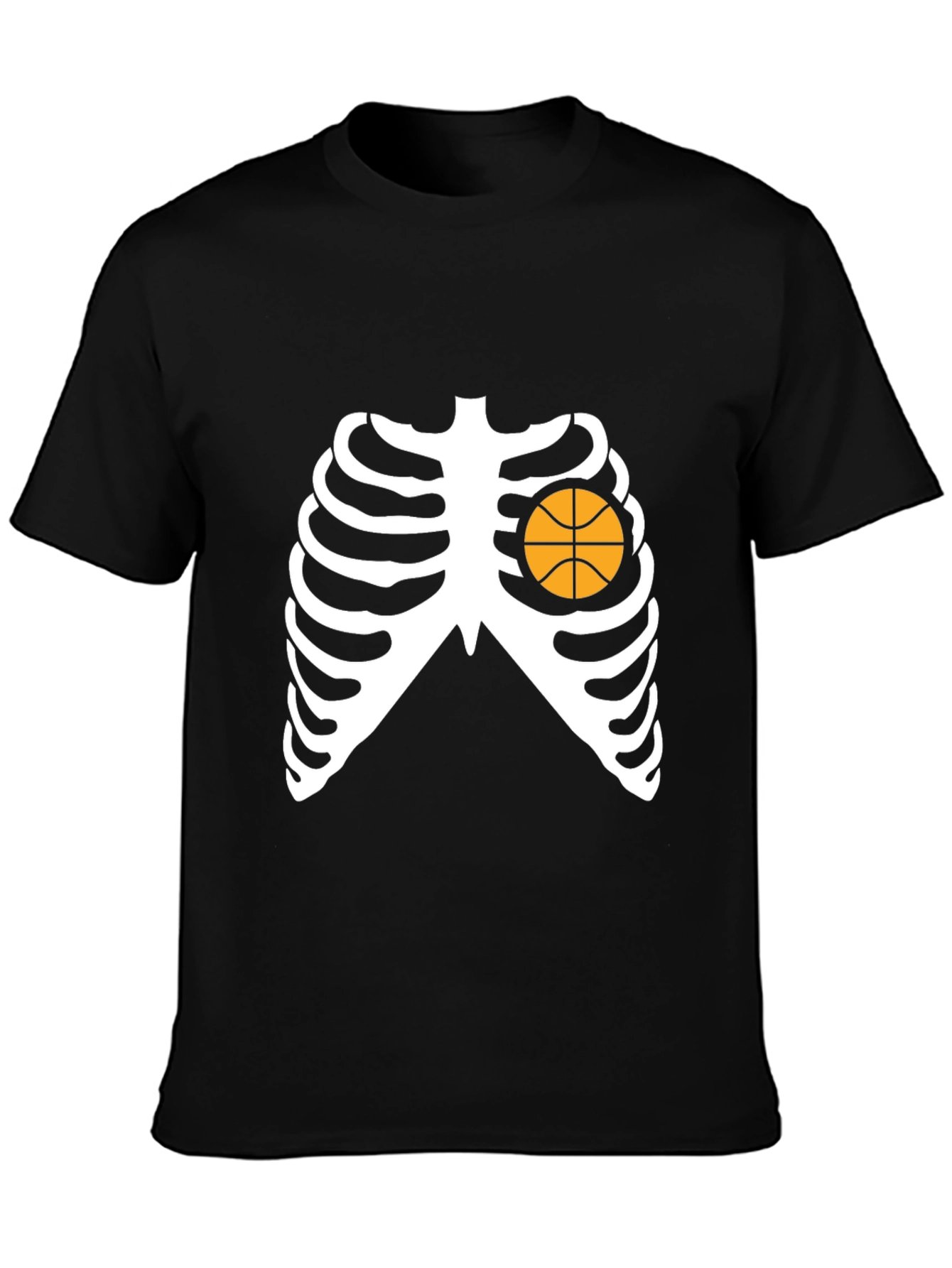 Basketball Heart Skeleton T-Shirt