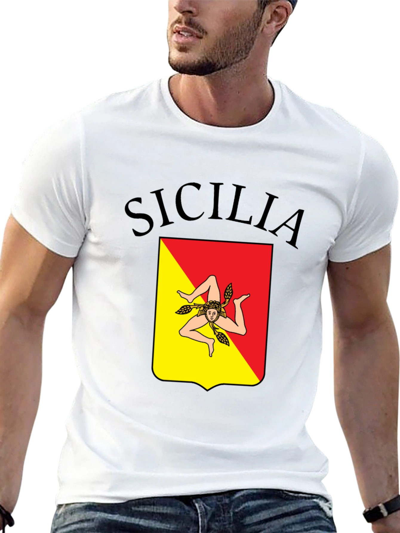 Sicilia T-Shirt - Unique Sicilian Pride Design
