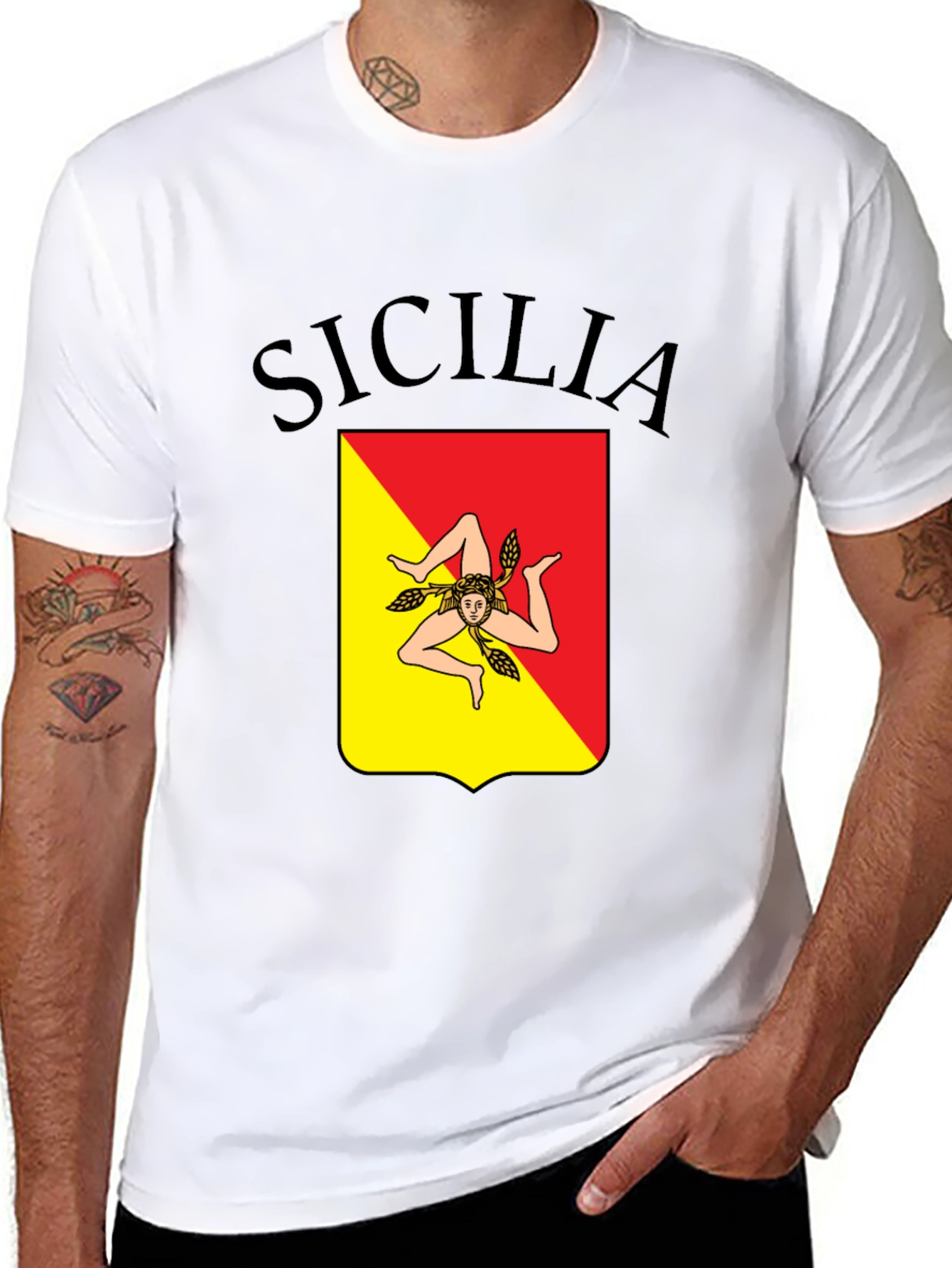 Sicilia T-Shirt - Unique Sicilian Pride Design