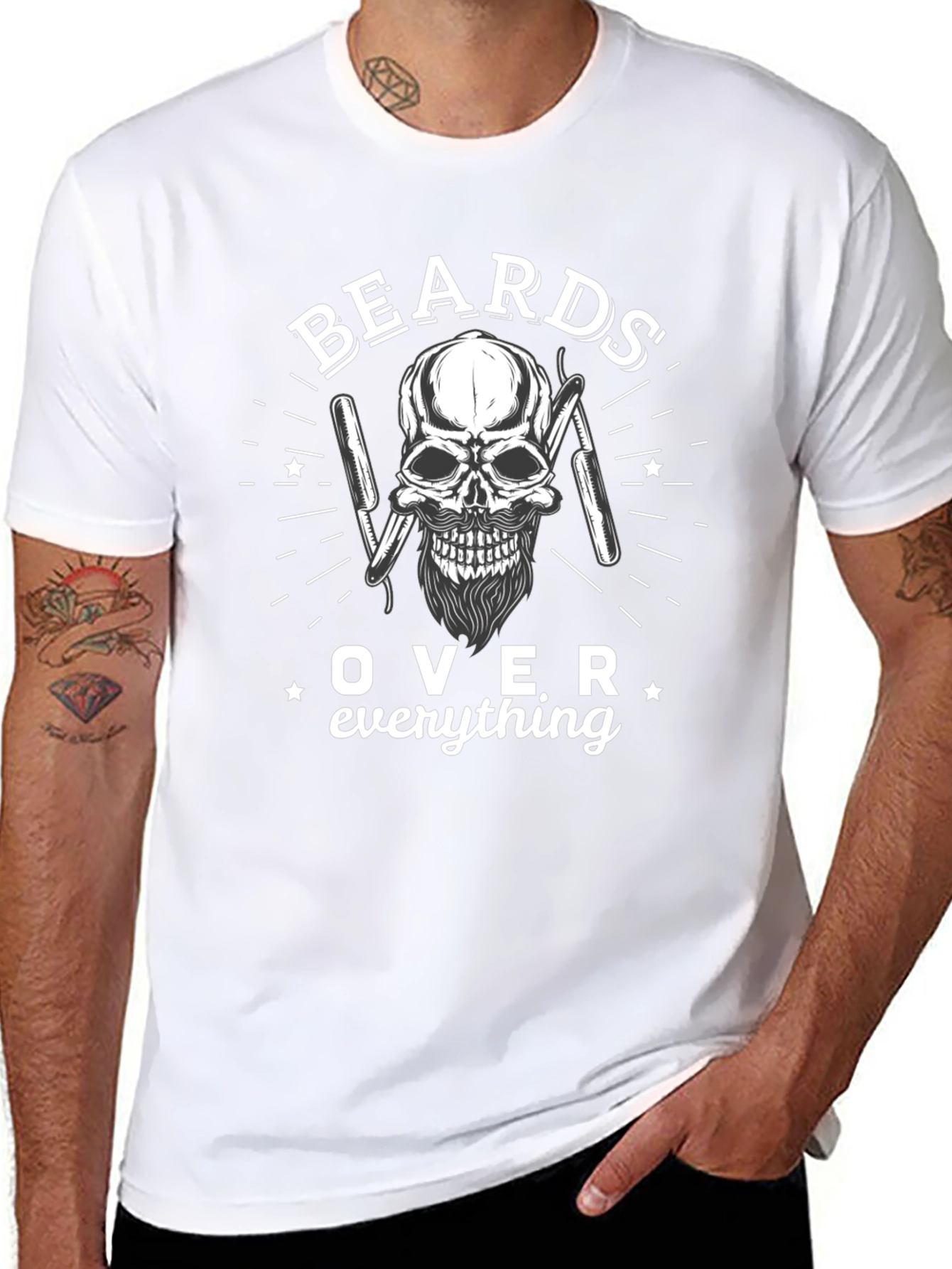 Beards Over Everything Graphic T-Shirt