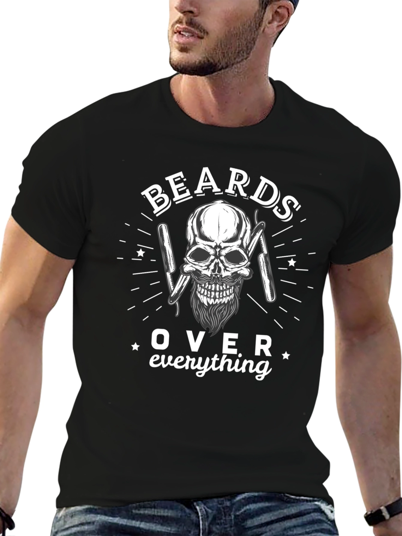 Beards Over Everything Graphic T-Shirt