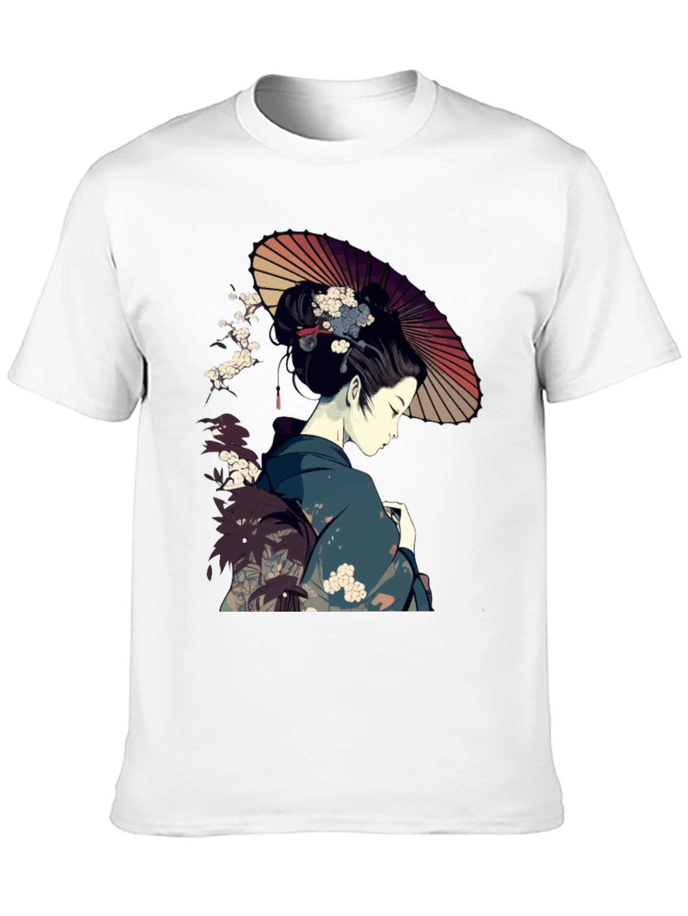 Geisha Art T-Shirt - Japanese Inspired Graphic Tee