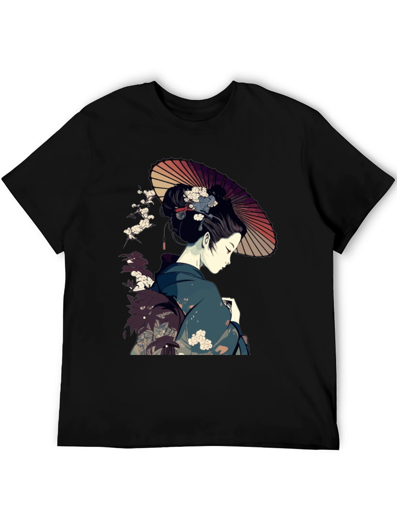 Geisha Art T-Shirt - Japanese Inspired Graphic Tee