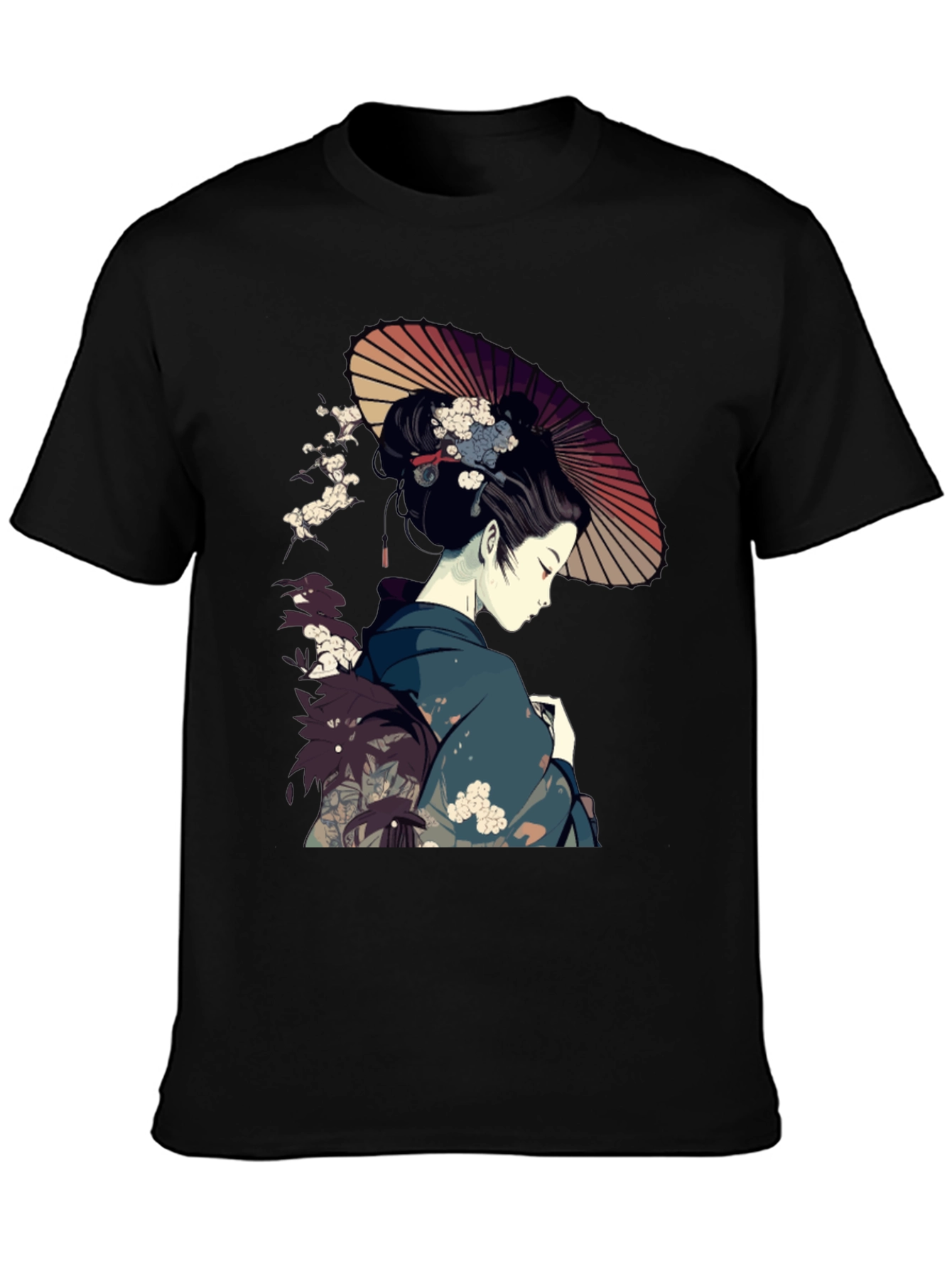 Geisha Art T-Shirt - Japanese Inspired Graphic Tee