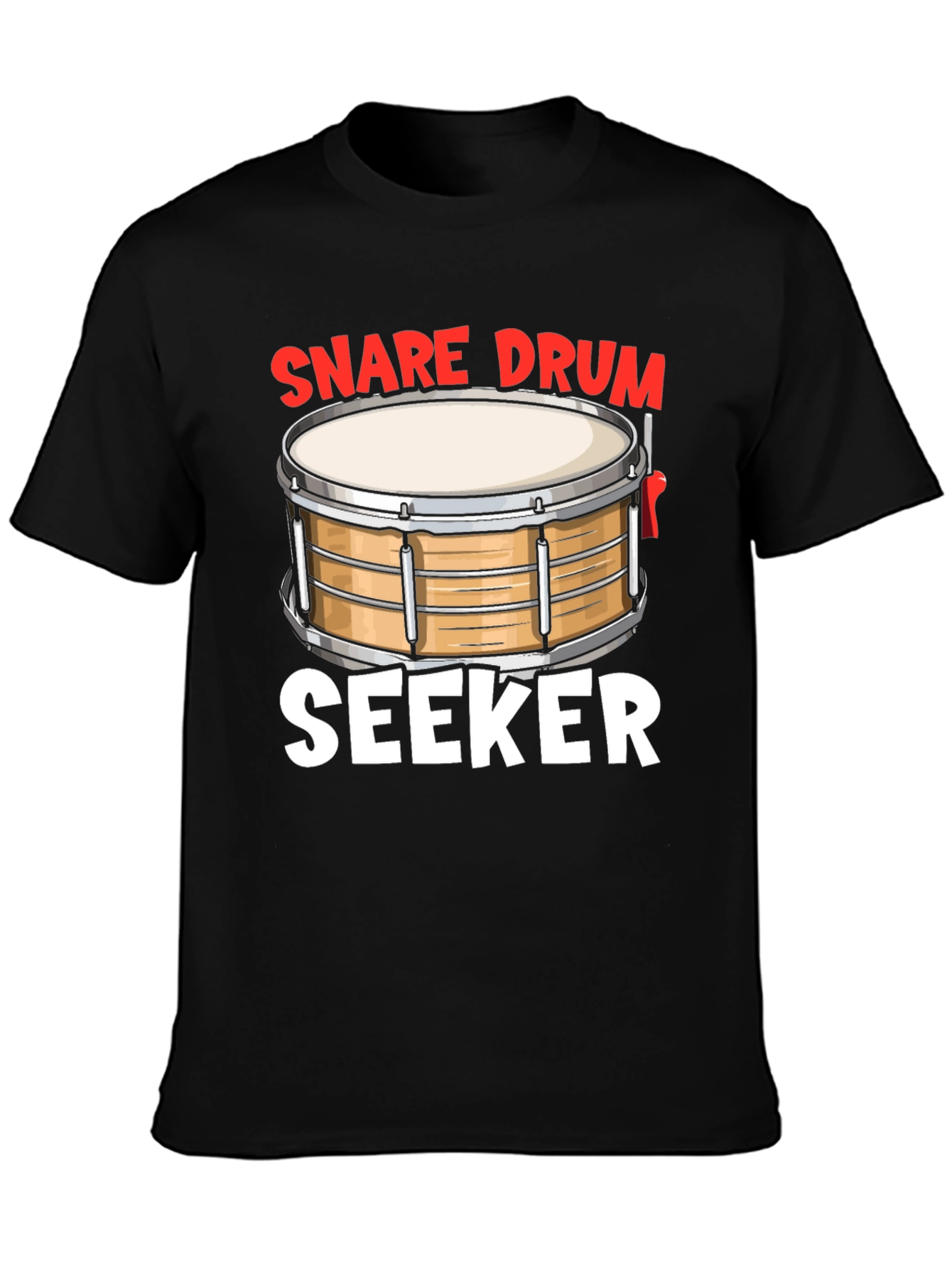 Snare Drum Seeker Graphic Tee - Music Lovers Shirt