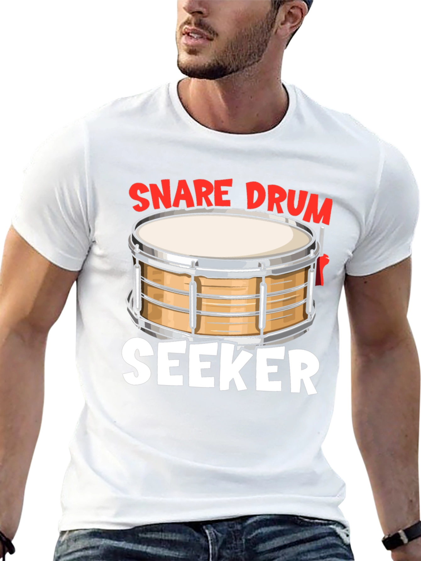 Snare Drum Seeker Graphic Tee - Music Lovers Shirt