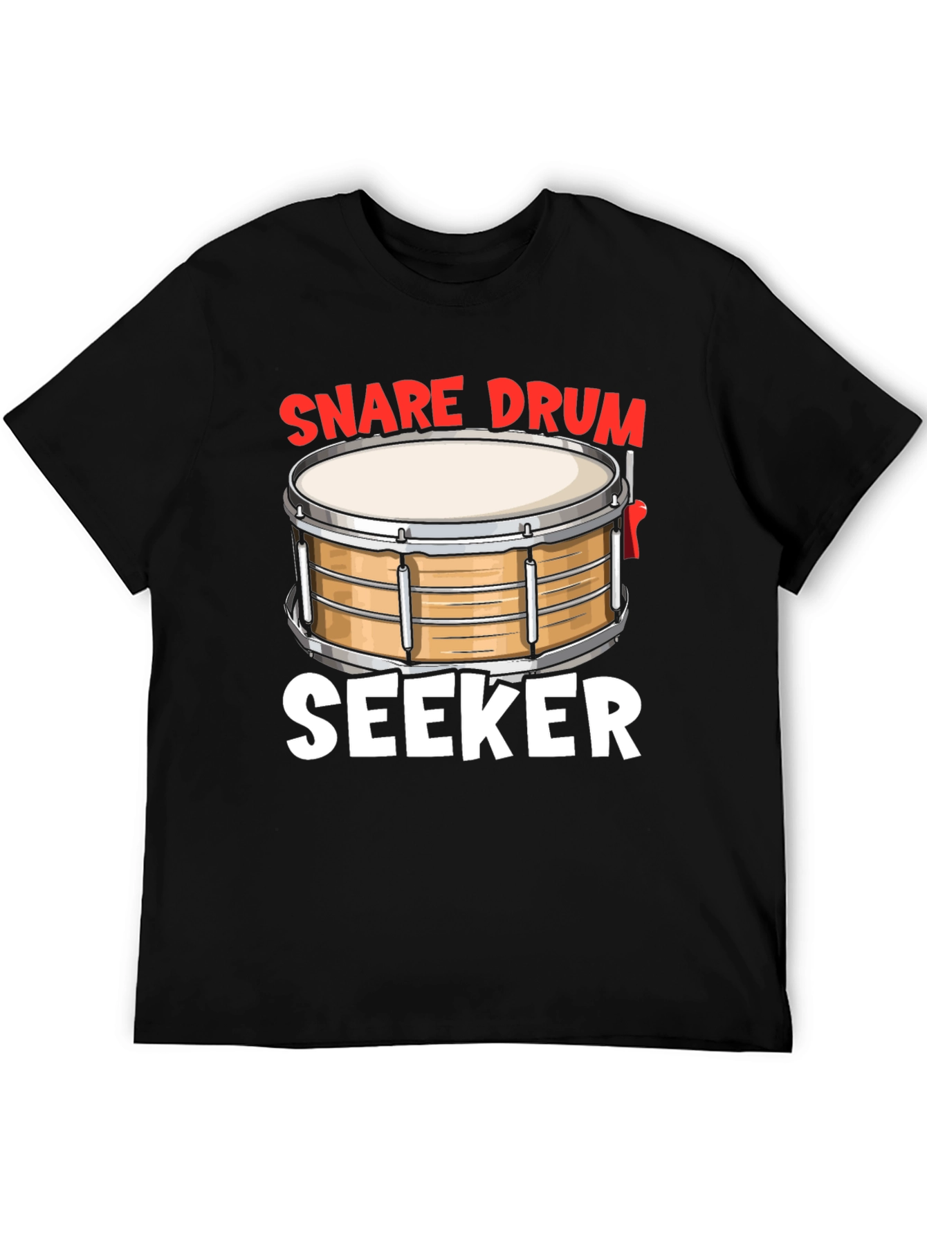 Snare Drum Seeker Graphic Tee - Music Lovers Shirt