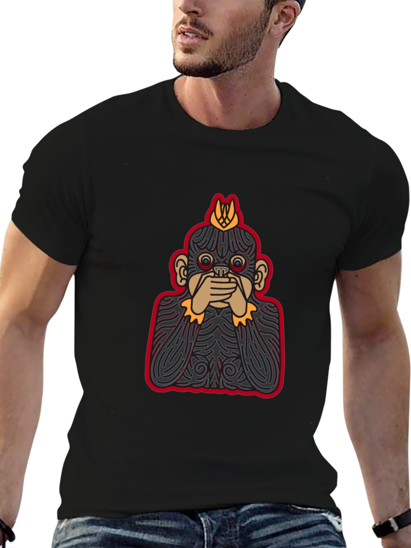 Hear No Evil Monkey Graphic Tee