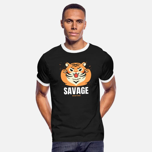 Adorable savage tiger design