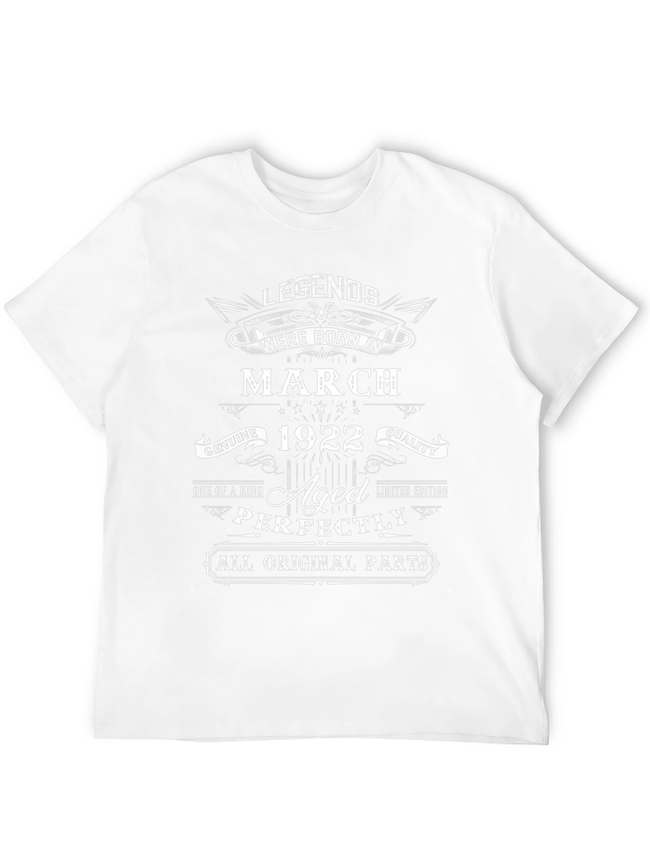 Legends Born in March 1922 Aged Perfectly T-Shirt