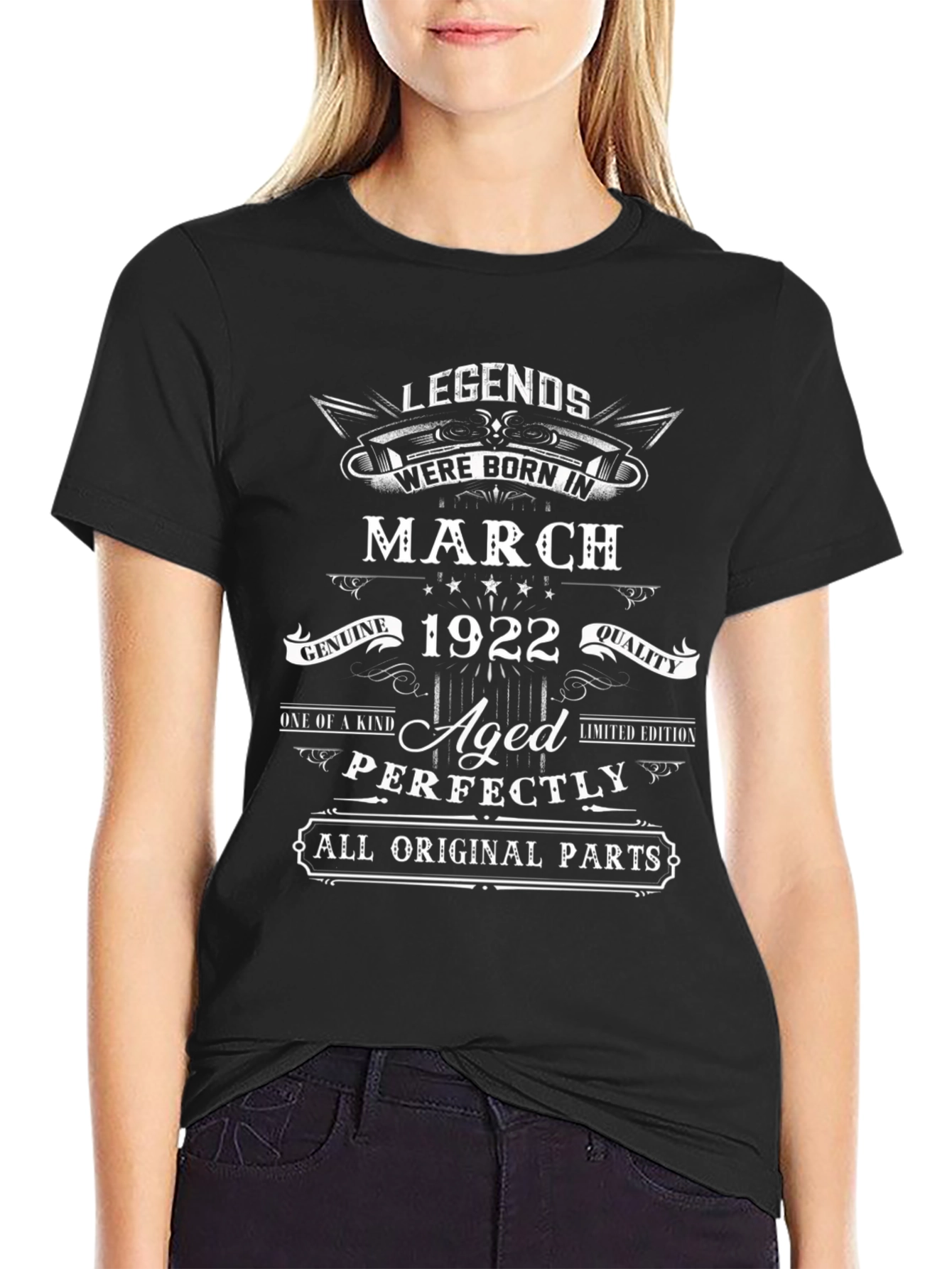 Legends Born in March 1922 Aged Perfectly T-Shirt
