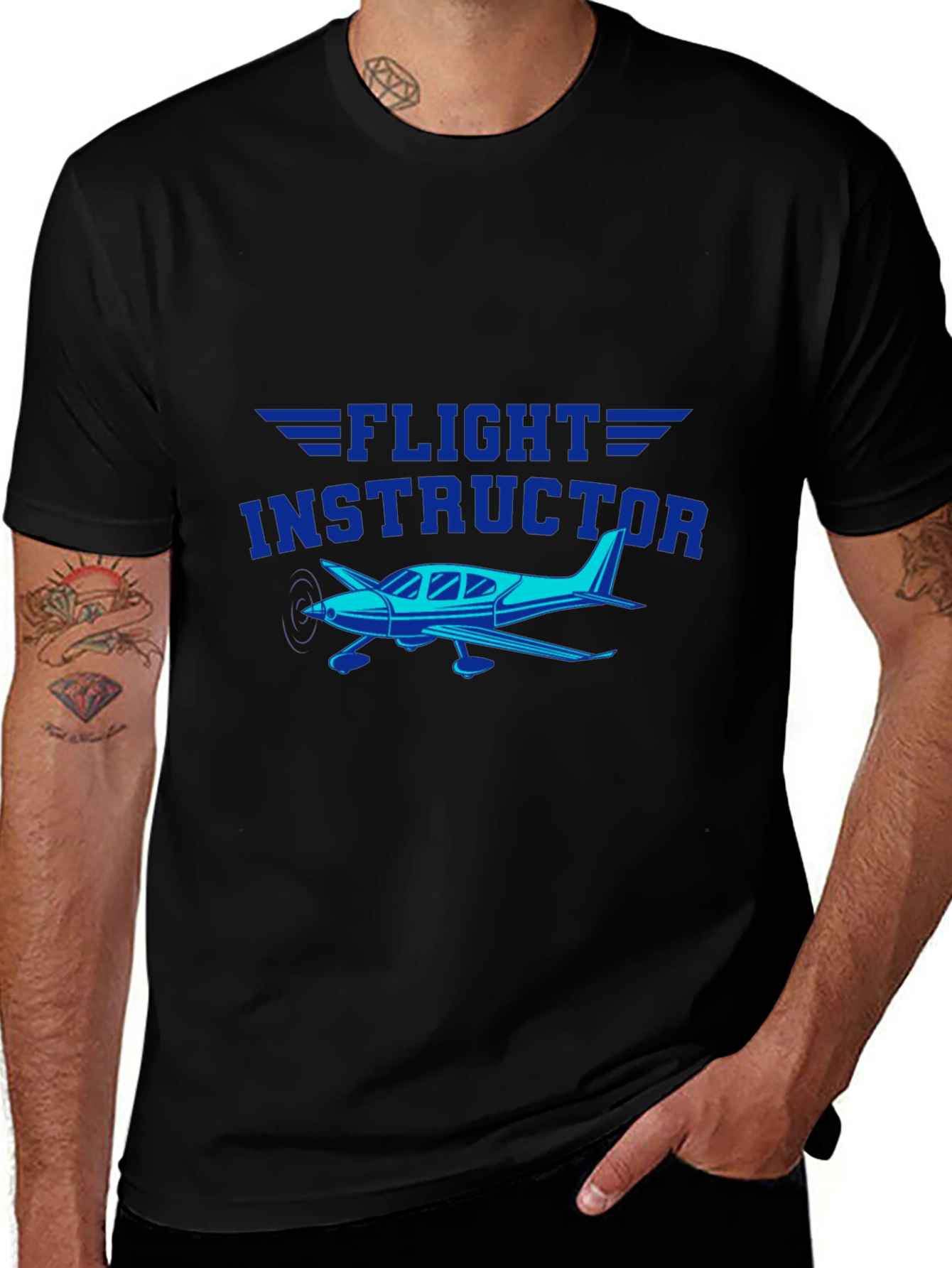 Flight Instructor Graphic T-Shirt - Pilot Aviation Tee