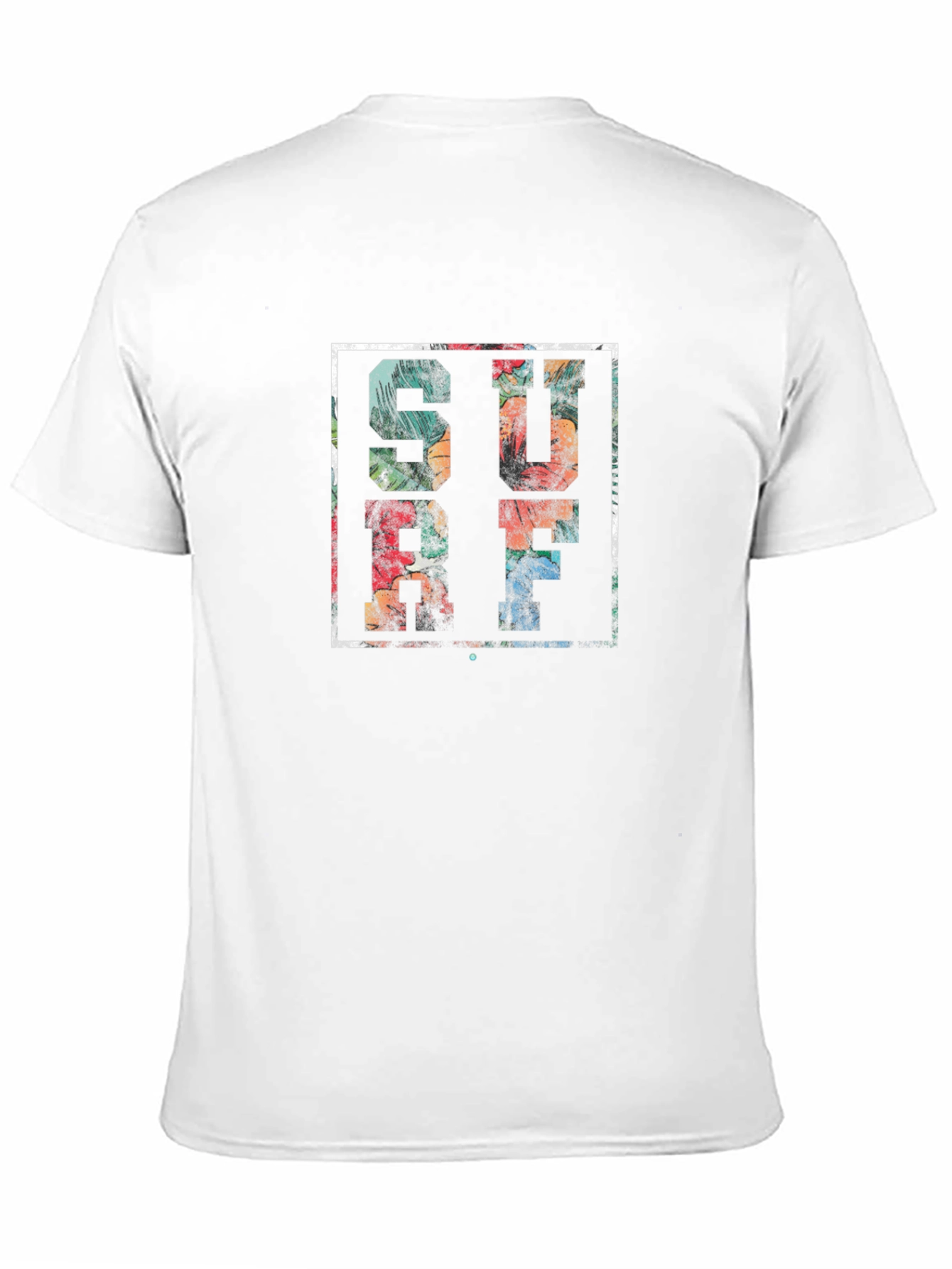 Tropical Surf Graphic T-Shirt - Black