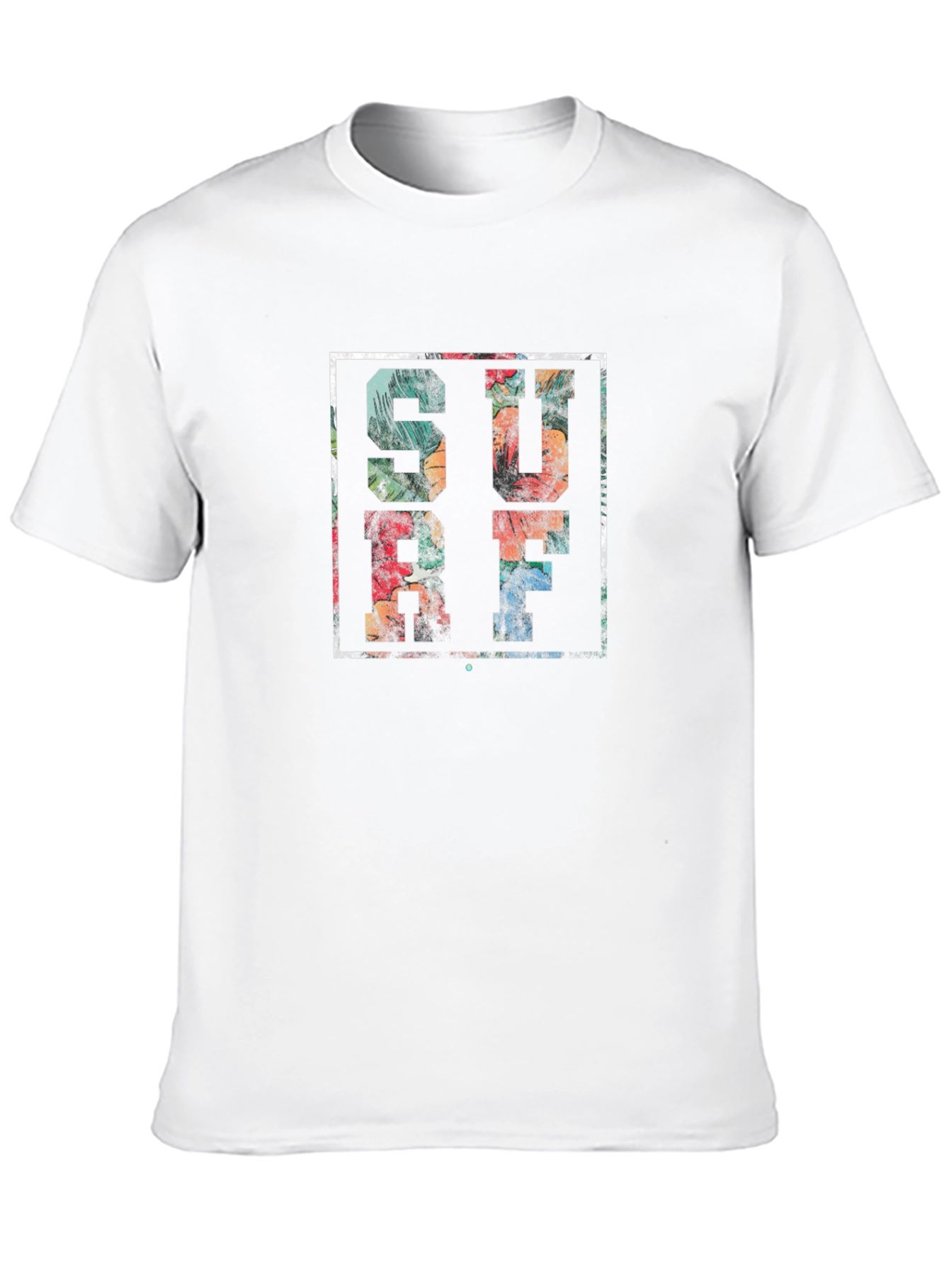 Tropical Surf Graphic T-Shirt - Black