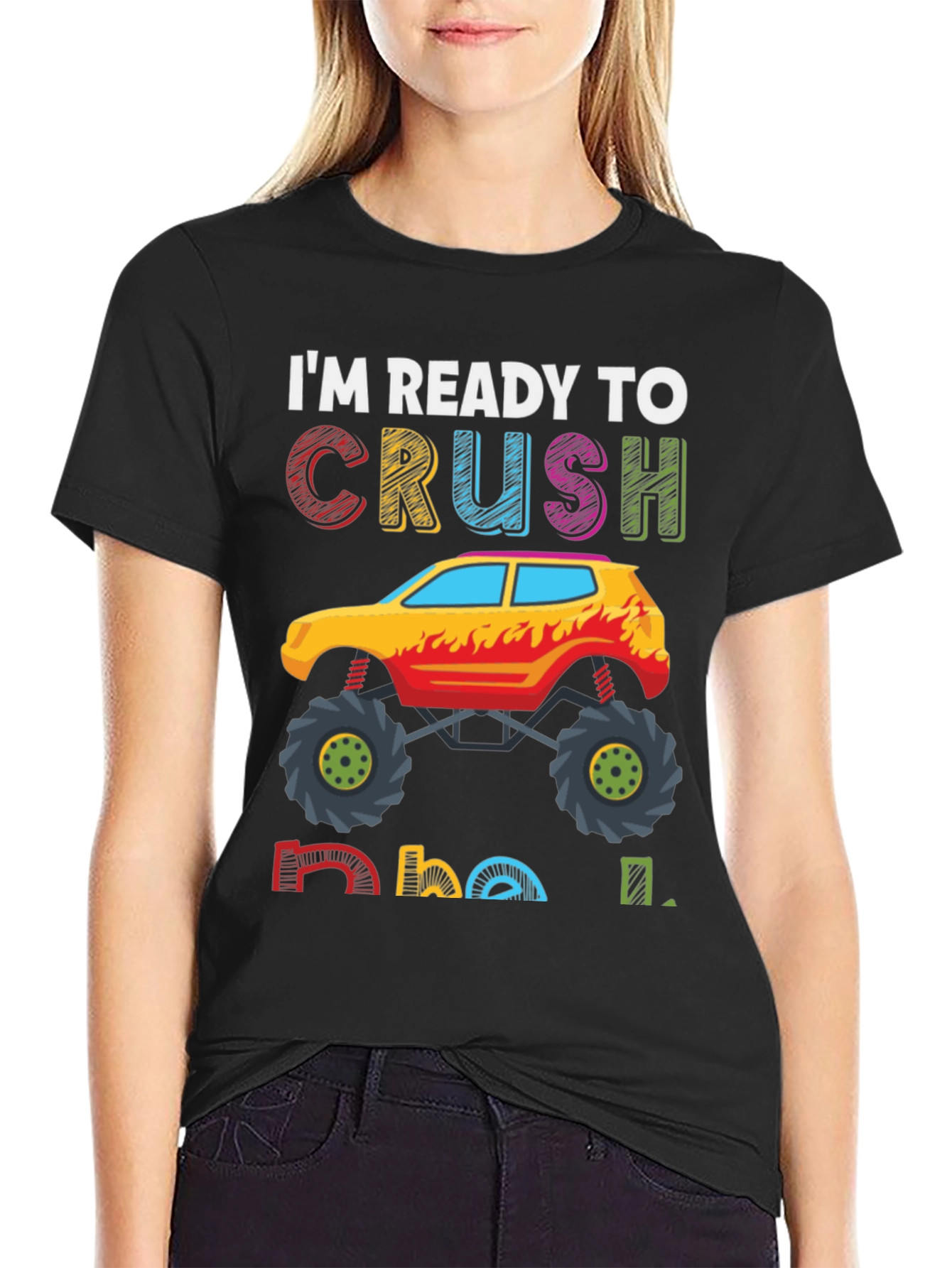 Ready to Crush School Monster Truck Tee