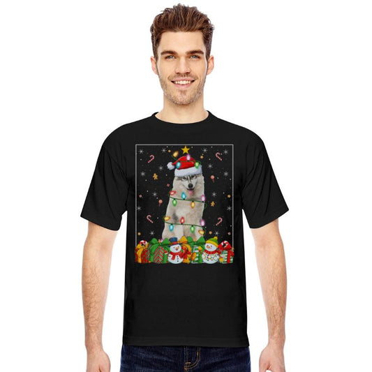 Alaskan Malamute Dog Christmas Lights