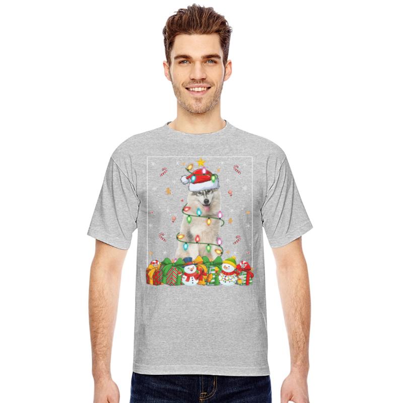 Alaskan Malamute Dog Christmas Lights