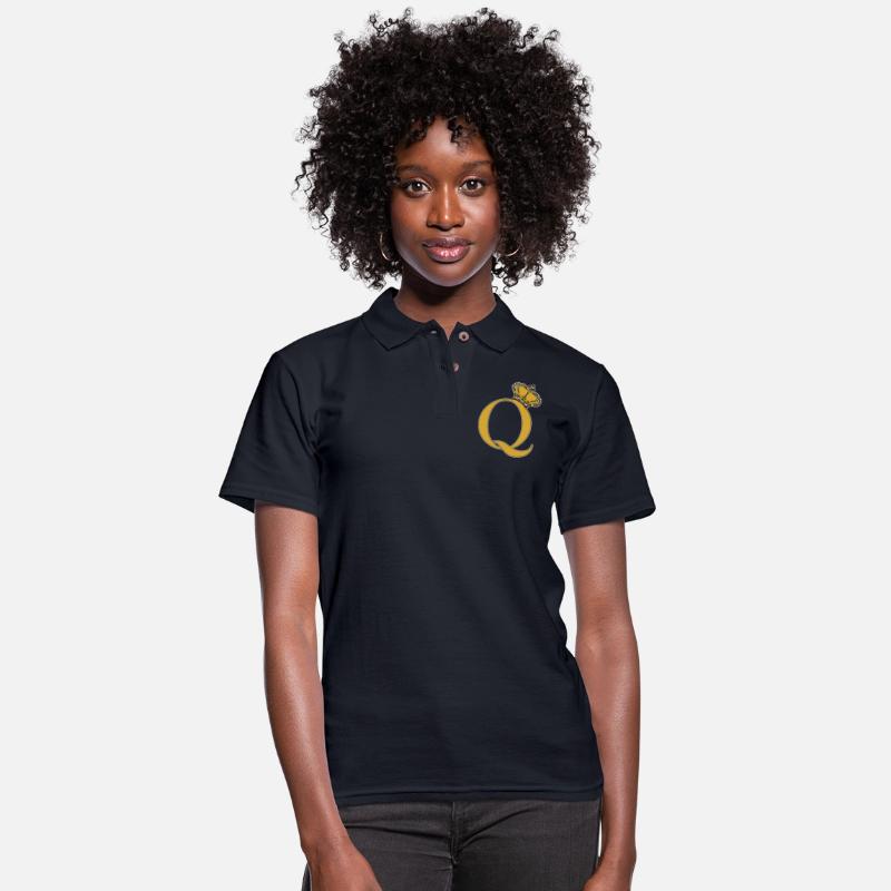 Alphabet T-shirt Initial Letter Q and Queen