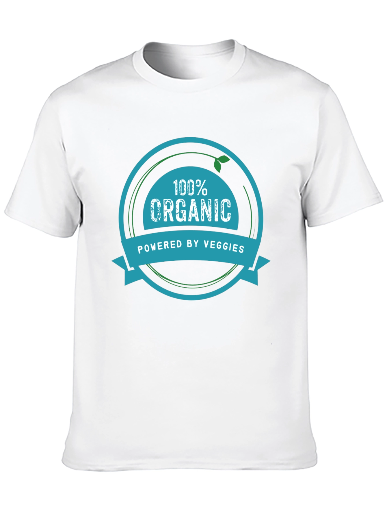 100% Organic Powered by Veggies Graphic Tee