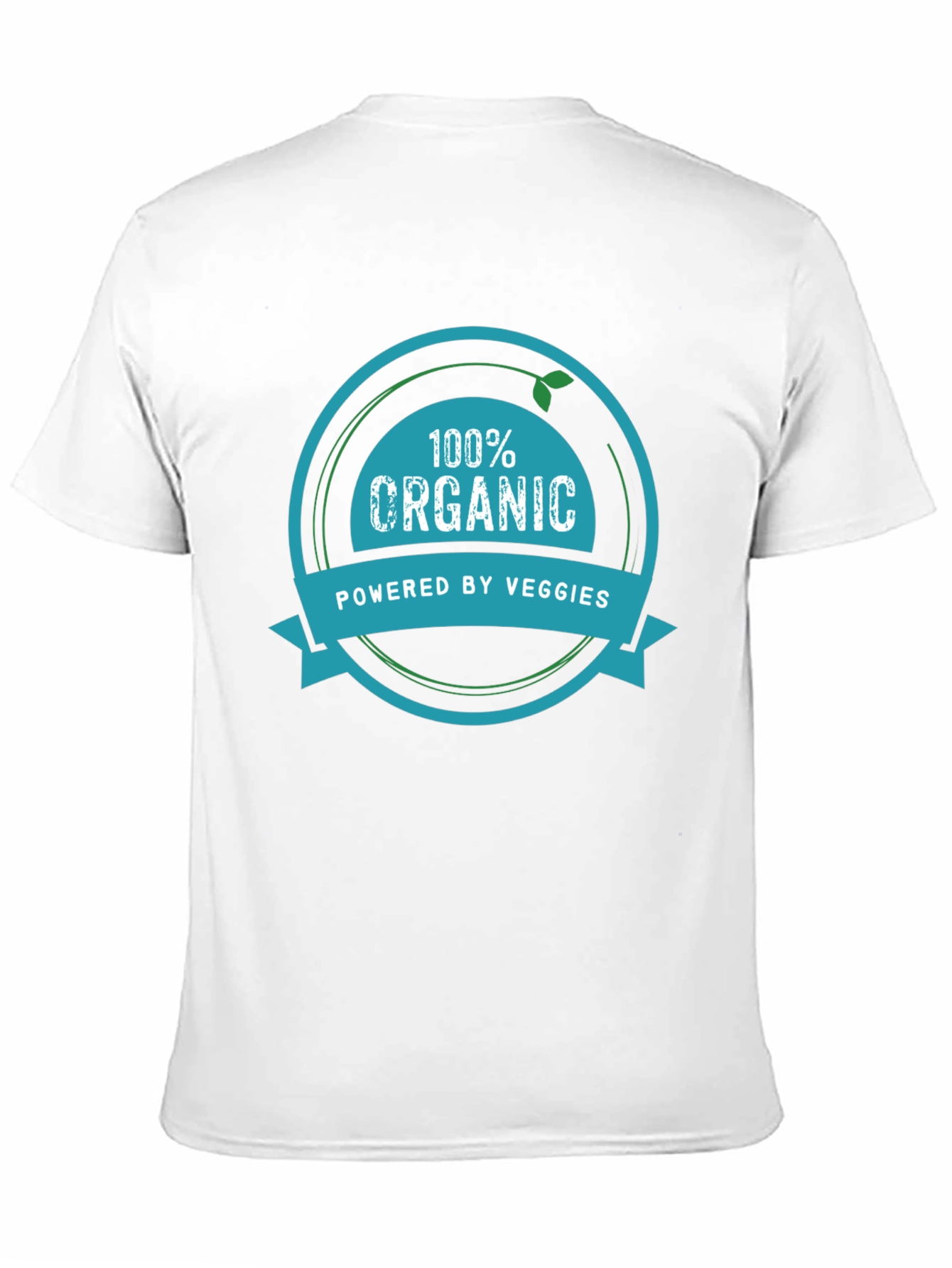 100% Organic Powered by Veggies Graphic Tee