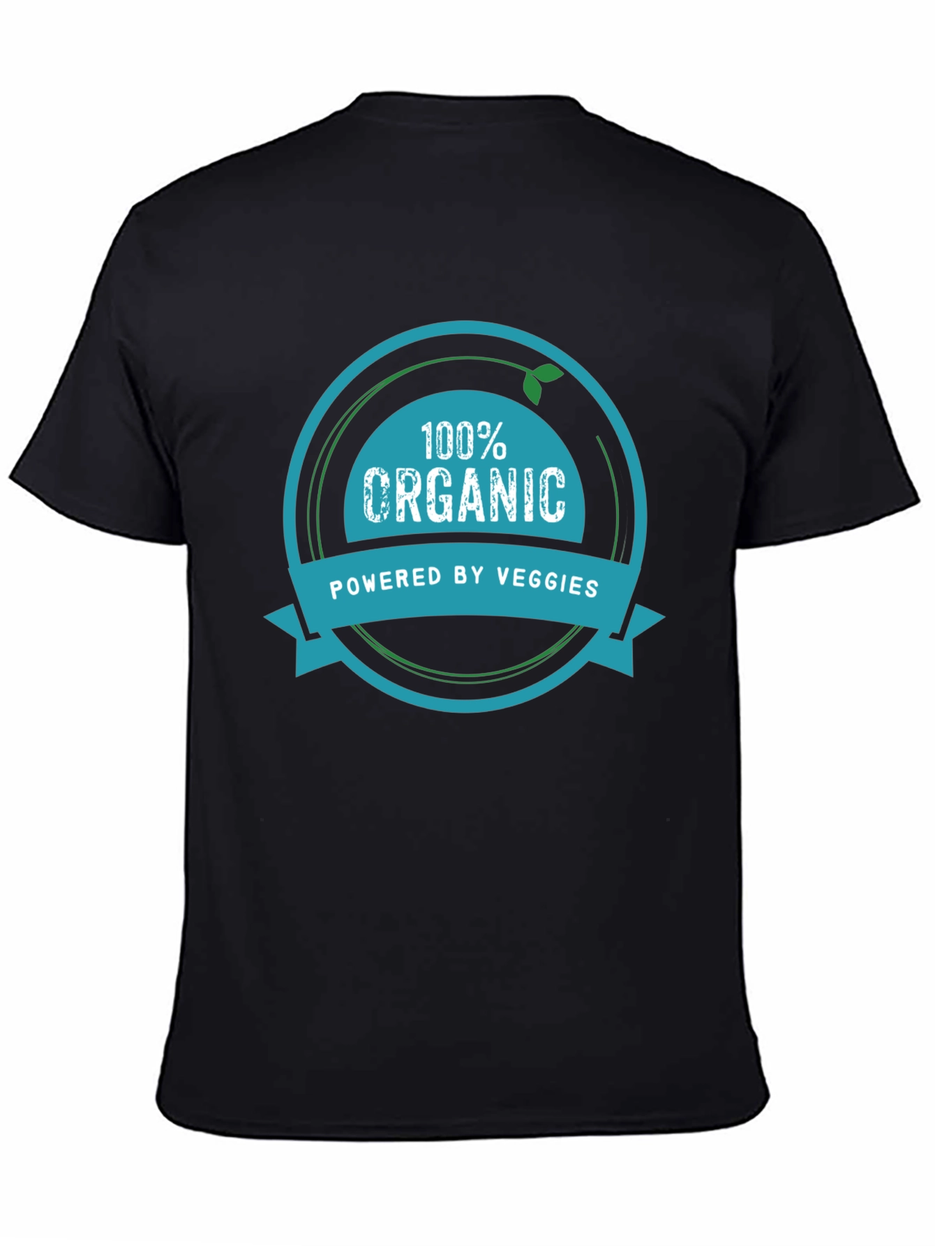 100% Organic Powered by Veggies Graphic Tee