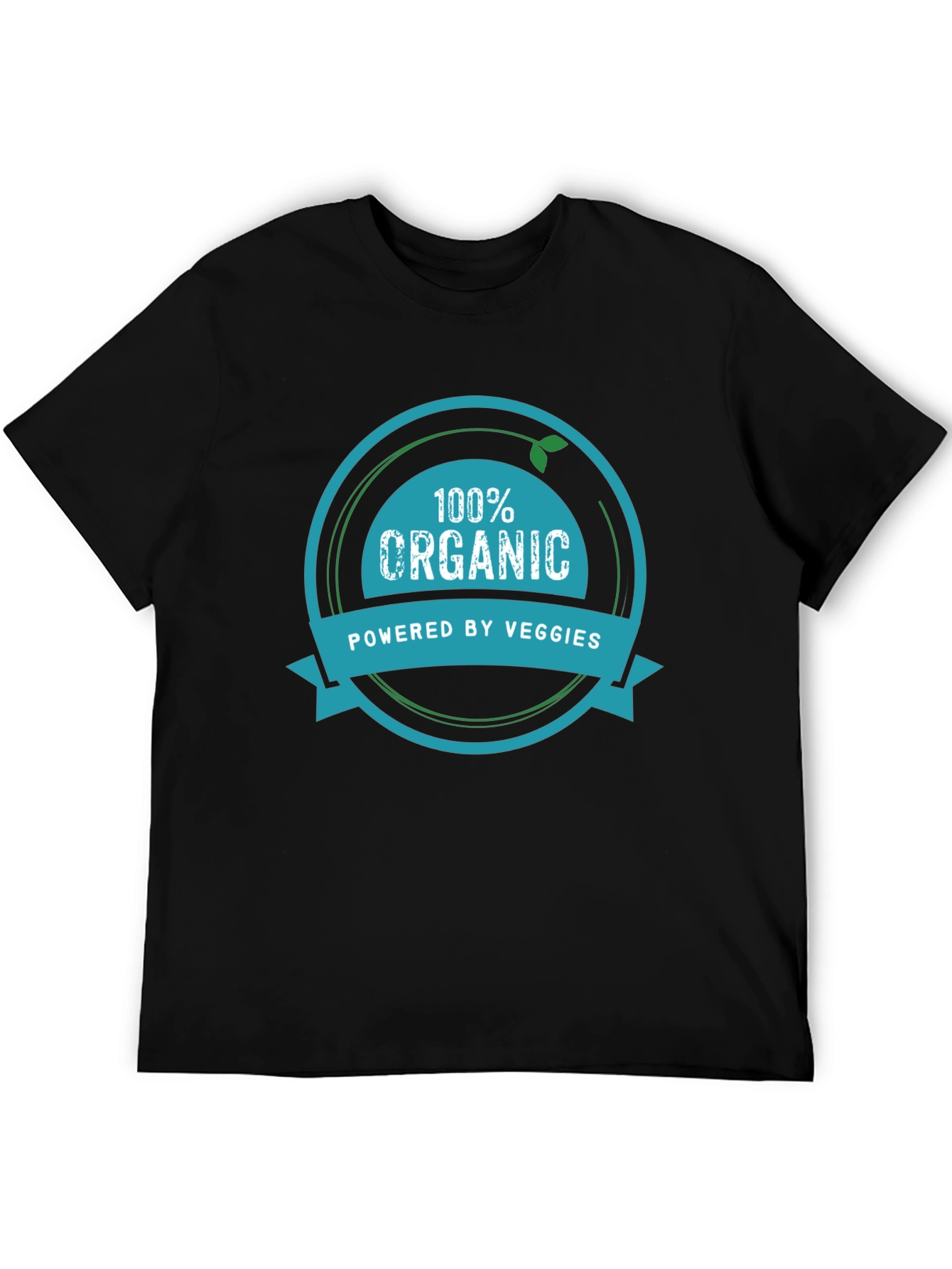 100% Organic Powered by Veggies Graphic Tee
