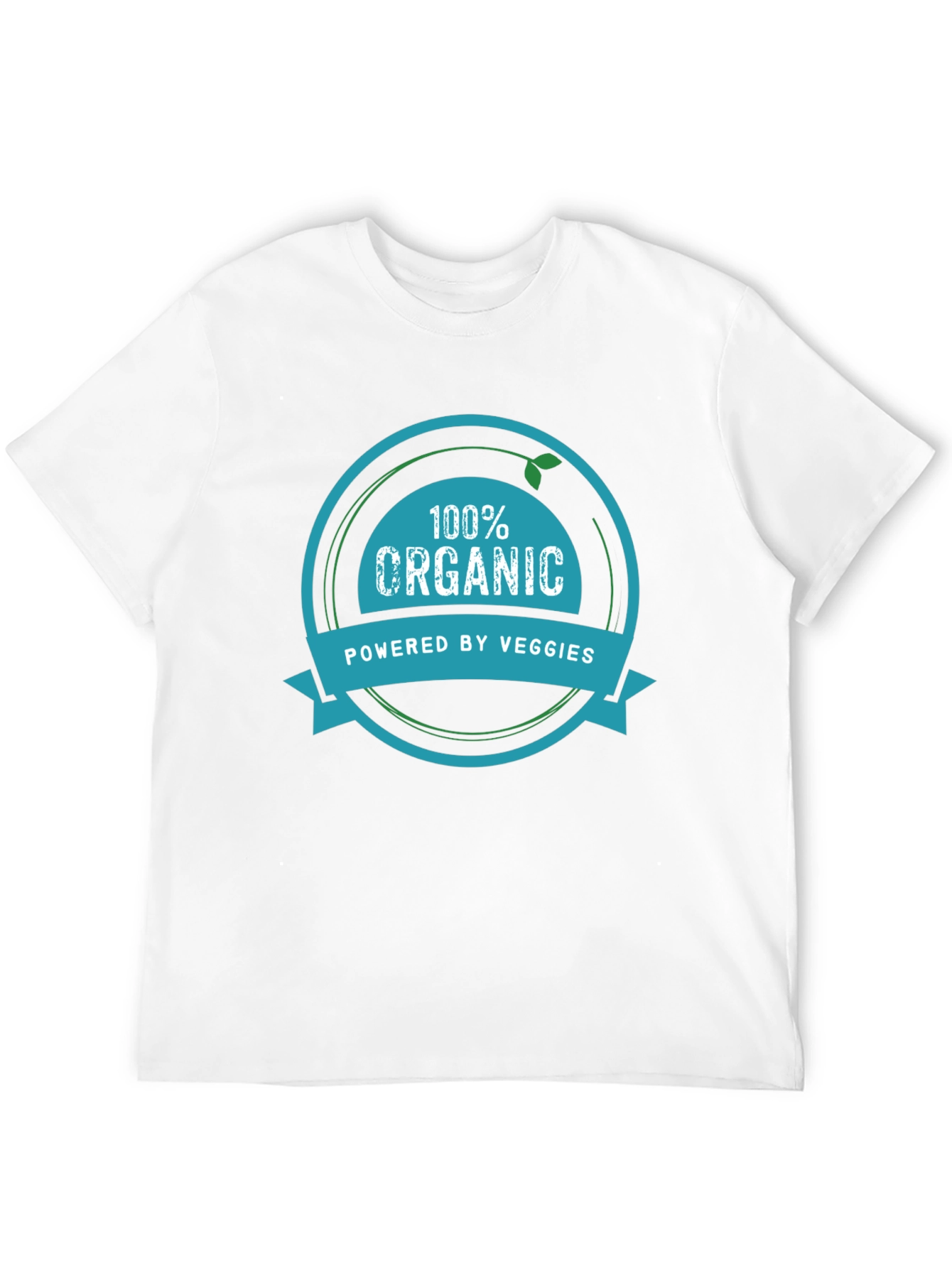 100% Organic Powered by Veggies Graphic Tee