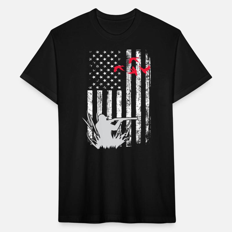 American Flag Patriotic Duck Hunting Waterfowl