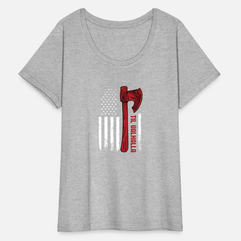 American Viking Axe Flag Til Valhalla Norse