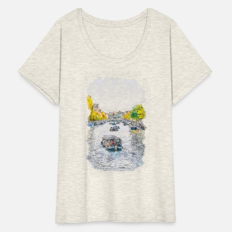 Amsterdam Water Canal Watercolor