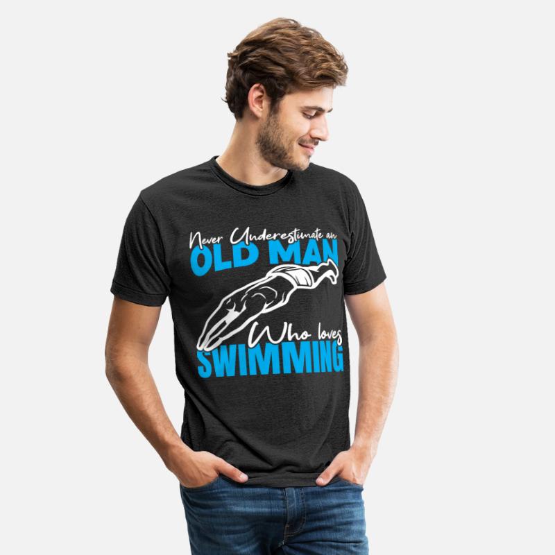 An Old Man Who Loves Swimming